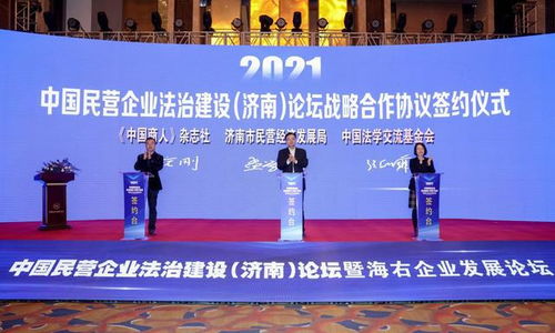 中国民营企业法治建设 济南 论坛暨海右企业发展论坛举行